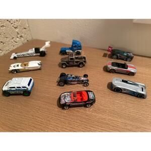 10 piece Hot Wheels Lot Variety of years and styles